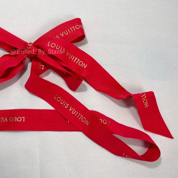 LOUIS VUITTON Medium Orange Pullout Drawer Box (7" x 7" x 2") + Ribbon & Misc. - Picture 14 of 16